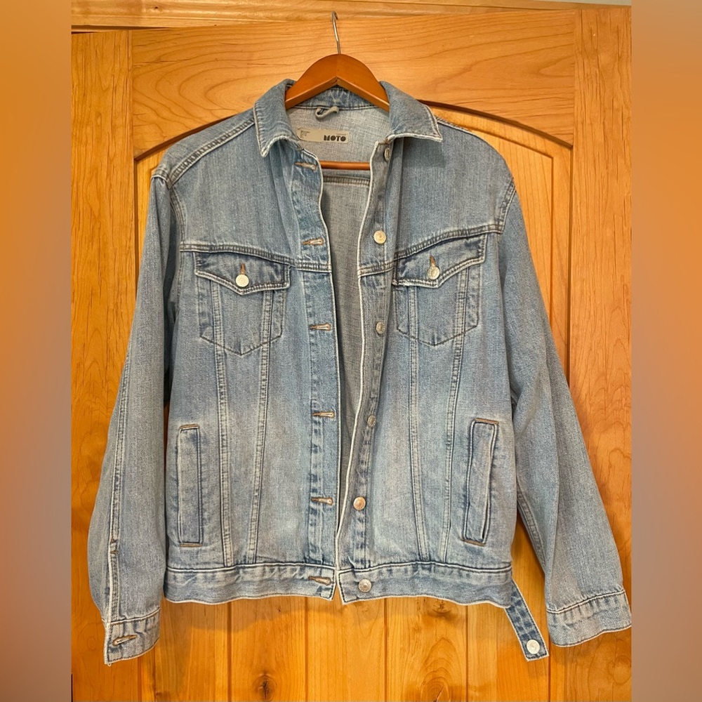 Topshop Moto Jean Jacket Size 6